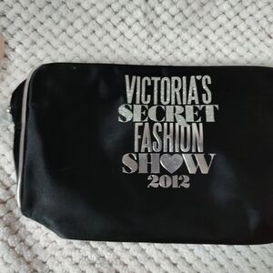 Victoria's Secret Black and Silver Cosmetic Bag